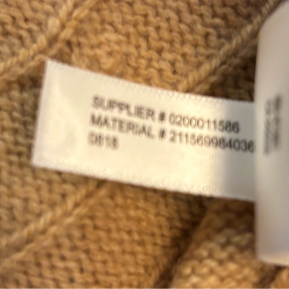 Polo by Ralph Lauren V-Neck Wool Cashmere Blend Sweater in Camel Size S - Picture 6 of 12